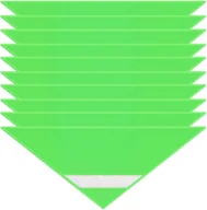 Czapki dla dzieci - Chusta odblaskowa bandana pasem odblaskowym dzieci 45x45x66cm zielona 10szt - miniaturka - grafika 1