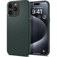 Etui i futerały do telefonów - Spigen Liquid Air do iPhone 15 Pro abyss green - miniaturka - grafika 1