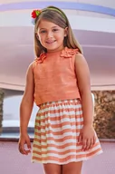 Dresy i komplety dla dziewczynek - Mayoral komplet dziecięcy kolor pomarańczowy - miniaturka - grafika 1