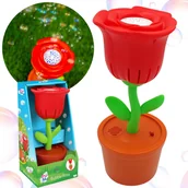 Bańki mydlane - Maszynka, róża do robienia baniek mydlanych + płyn 80ml Światło LED - miniaturka - grafika 1