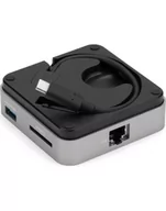 Części i akcesoria do laptopów - OWC USB-C Travel Dock E grey / Kolor: CZARNY - 6 ports, 100W - miniaturka - grafika 1