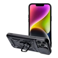 Etui i futerały do telefonów - OEM Futerał Slide ARMOR do iPhone 14 Pro Max czarny - miniaturka - grafika 1