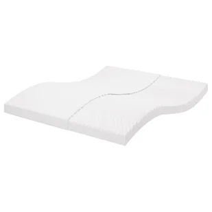 vidaXL Materac piankowy, biały 160x210 cm, 7-strefowy, twardość 20 ILD - Materace - miniaturka - grafika 1
