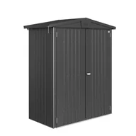 Altany ogrodowe - Domek narzędziowy metalowy Europa 1 podwójne drzwi 172x84x196.5 cm ciemny szary Biohort - miniaturka - grafika 1