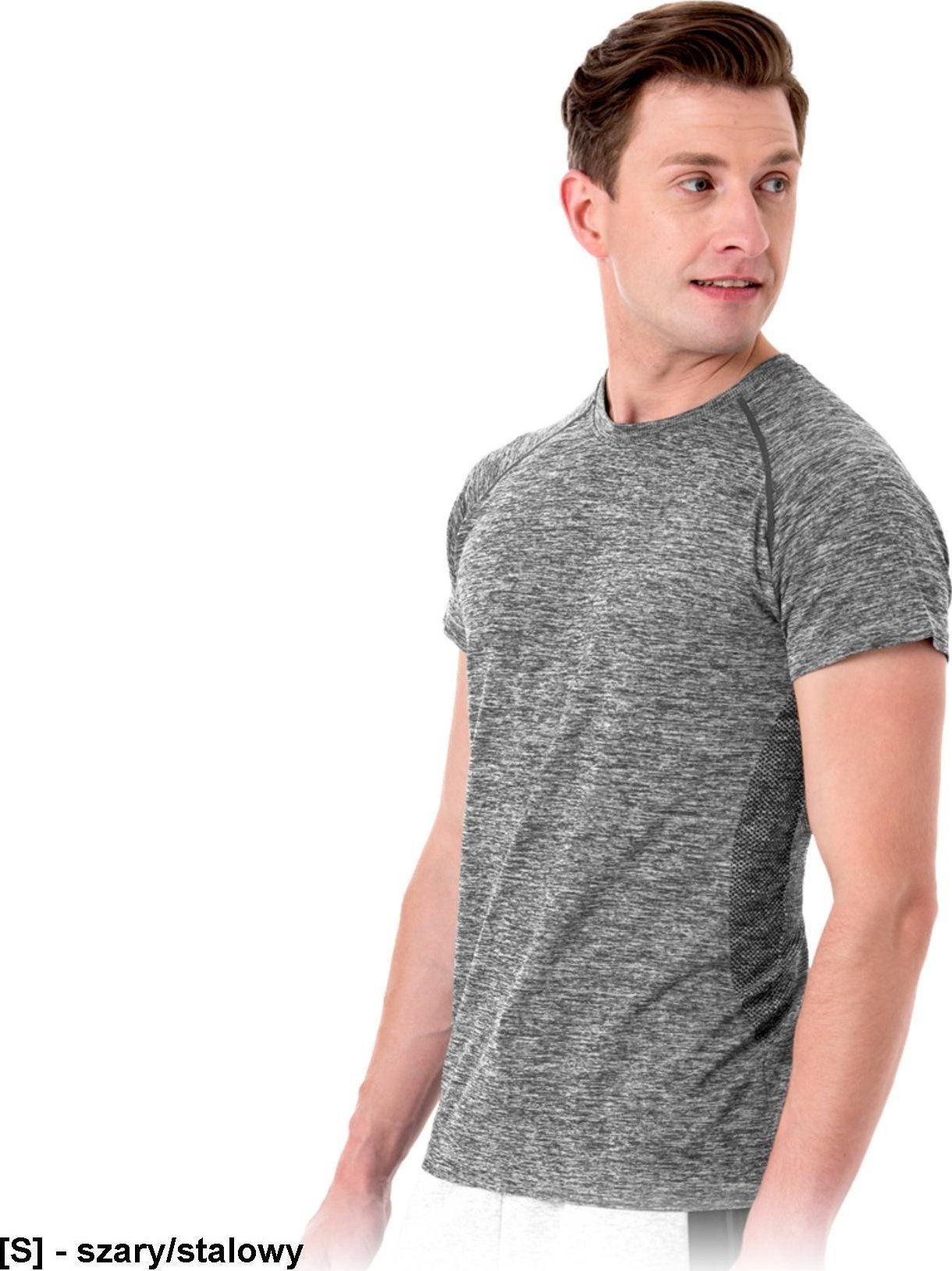 R.E.I.S. TROMS-SS - Koszulka termoaktywna z krótkim rękawem TROMS - szary/stalowy M