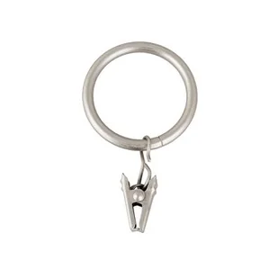 Kółka z żabką satyna nikiel 25 mm 10 sztuk Bojanek - Akcesoria do wystroju okien - miniaturka - grafika 1