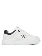 Buty dla chłopców - Calvin Klein Jeans Sneakersy Low Cut Lace-Up Sneaker V3X9-82090-1355 M Biały - miniaturka - grafika 1