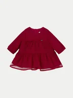 Sukienki i spódniczki dla dziewczynek - Mayoral Sukienka elegancka 2805 Czerwony Regular Fit - miniaturka - grafika 1