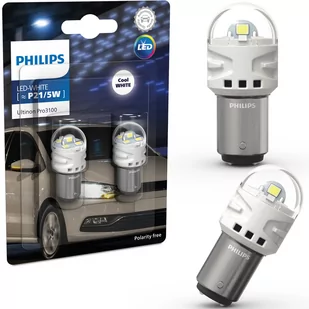 Żarówki Philips LED Ultinion Pro3100 P21/5W Red RU31 2szt - Żarówki samochodowe - miniaturka - grafika 1