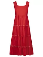 Sukienki - ApartFashion Damska sukienka lniana, czerwony, 38 - miniaturka - grafika 1
