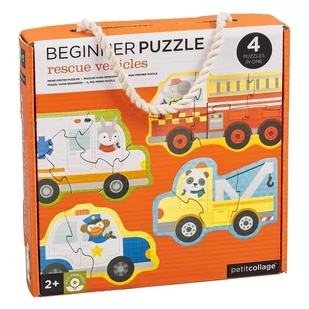 Petit Collage Petit Collage Pierwsze Puzzle Pojazdy - Puzzle - miniaturka - grafika 1