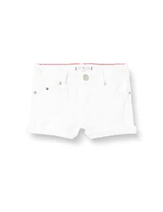 Tommy Hilfiger Szorty dziewczęce Nora Lssige, biały, 74 cm - Spodenki damskie - miniaturka - grafika 1