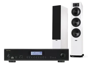 Rotel A12 MkII (czarny) + Tesi 6 (biały) - Zestawy stereo - miniaturka - grafika 1