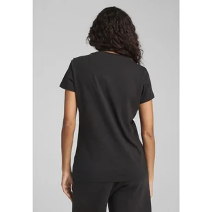 Damska koszulka ESS SCRIPT PUMA Black - Koszulki sportowe damskie - miniaturka - grafika 1