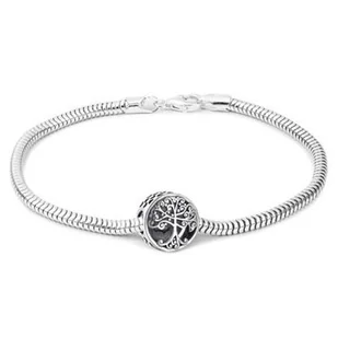 Bransoletka srebrna do Pandora CHARMS 21 cm B142 - Bransoletki - miniaturka - grafika 1