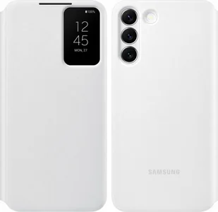 Samsung Samsung EF-ZS906CWEGEE Smart Clear View Cover Galaxy S22+ White - Etui i futerały do telefonów - miniaturka - grafika 1