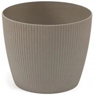 Donice - LAMELA doniczka Magnolia Eco wood jumper 190mm szara - miniaturka - grafika 1