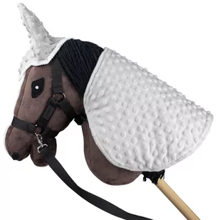 Derka i nauszniki Skippi dla Hobby Horse - szara - prezent na dzień dziecka - Księgarnia OUTLET - miniaturka - grafika 1