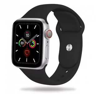 GK PROTECTION, Silikonowa opaska do Apple Watch 1/2/3/4/5/6/7/SE (38/40/41 mm), czarny - Akcesoria do smartwatchy - miniaturka - grafika 1