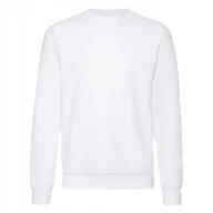Bluzy męskie - Bluza Męska Set-in Sweat Biały r. S - miniaturka - grafika 1