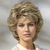 Inne - TEMU 10-calowy stylowy i elegancki puchate krótkie kręcone peruki dla kobiet w różnych kolorach, wykonane z syntetycznego włókna odpornego na wysokie - miniaturka - grafika 1