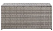 Skrzynie ogrodowe - Szara rattanowa skrzynia do ogrodu T3-N25 - miniaturka - grafika 1