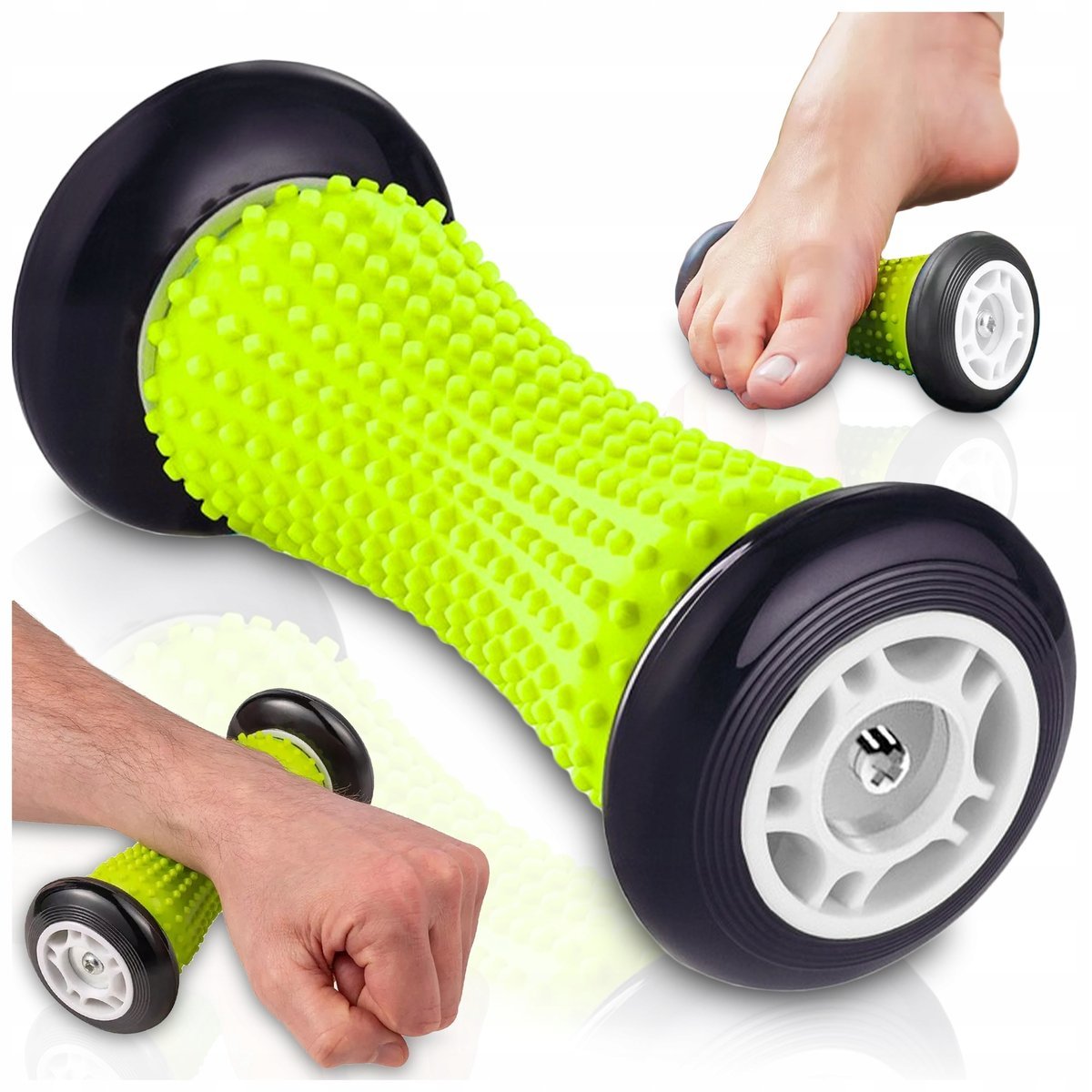 MASAŻER ROLLER DO MASAŻU STÓP CIAŁA Z WYPUSTKAMI ROLKA DO REHABILITACJI