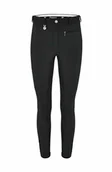 Bryczesy - Pikeur Bryczesy damskie zimowe LAGUNA SOFTSHELL McCrown - black - miniaturka - grafika 1