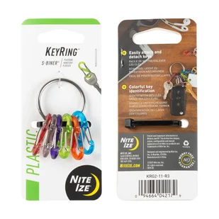 Nite Ize - Organizer do kluczy KeyRing S-Biner® - KRG2-11-R3 - Akcesoria turystyczne - miniaturka - grafika 2
