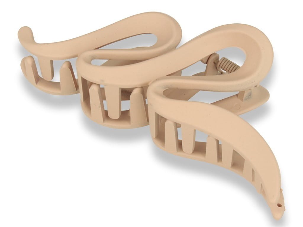 Orientana, Klamra spinka do włosów podwójna beżowa slow