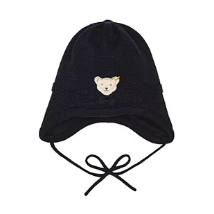 Steiff Baby Girls Classic czapka beanie, granatowa, 47 - Czapki dla dzieci - miniaturka - grafika 1