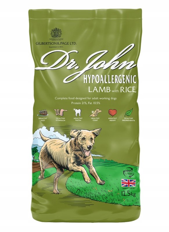 Dr John Hypoallergenic Lamb with Rice 12,5 kg