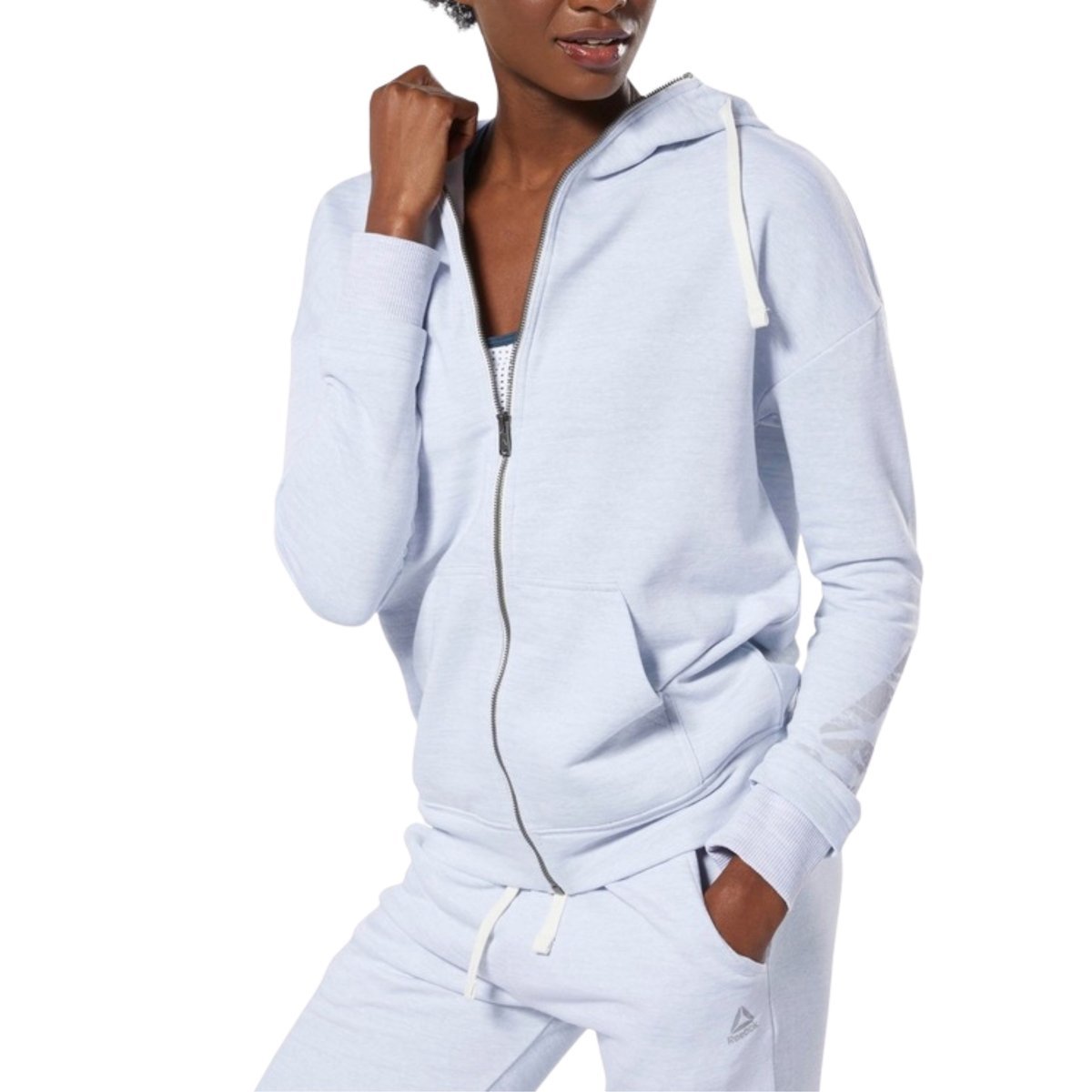 Damska Bluza Rozpinana Reebok Te Marble Fullzip Xs