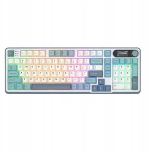 Royal Kludge RK-S98 Light Cloud belaidė klaviatūra 96%, Hot-swap, Chartreuse switches, US RKS98-L-C - Klawiatury - miniaturka - grafika 1