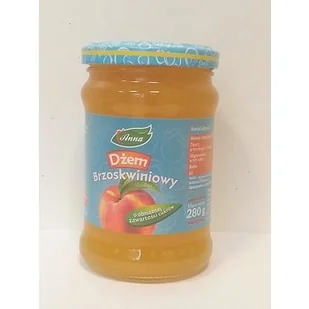 Dżem brzoskwiniowy o obniżonej zawartości cukrów 280g, ANNA - Miód - miniaturka - grafika 1