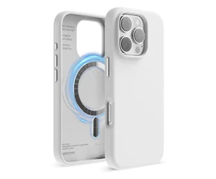 Elago Magnetic Silicone do iPhone 16 Pro White - Etui i futerały do telefonów - miniaturka - grafika 1