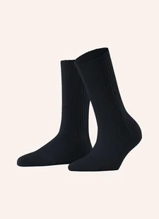 Falke Skarpety Cosy Wool Boot Z Wełną Merino blau - Skarpetki damskie - miniaturka - grafika 1