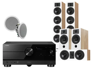 Kino domowe Yamaha RX-A6A (czarny) + Diva 6 + 3 + 7 (dąb) + RD 280 - Kino domowe - miniaturka - grafika 1