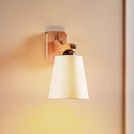 Lampy ścienne - Kinkiet Hora, dąb/biały - miniaturka - grafika 1
