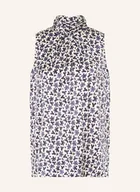 Bluzki damskie - Hemisphere Bluzka Bez Rękawów Z Jedwabiu blau - miniaturka - grafika 1