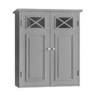 Szafki łazienkowe - Teamson Home Łazienka Dawson Szafka ścienna z dwoma drzwiczkami szara EHF-6810G - miniaturka - grafika 1