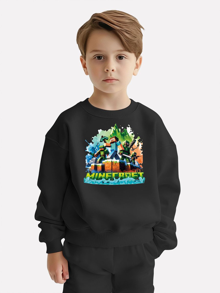 BLUZA DZIECIĘCA MINECRAFT LEGENDS 134-140 MŁODZIEŻOWA WZORY PREZENT JAKOŚĆ