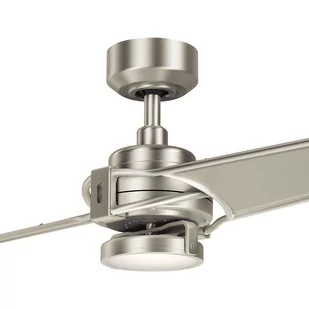 Wentylator sufitowy LED Xety, nikiel/szampan - Wentylatory sufitowe - miniaturka - grafika 3