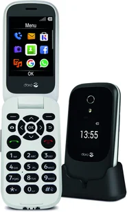 Doro 7060 Black/white - Telefony komórkowe - miniaturka - grafika 1