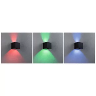 Zewnętrzna lampa ścienna LED Paulmann Cybo, RGBW, 10x10cm, antracytowa - Lampy ogrodowe - miniaturka - grafika 4