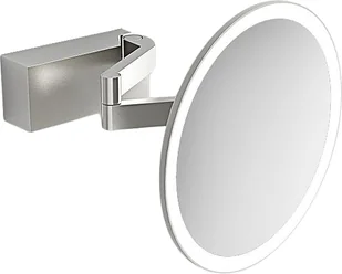 Lusterko kosmetyczne powiększające x5 Vision stal matowa ścienne - Lusterka do makijażu - miniaturka - grafika 1