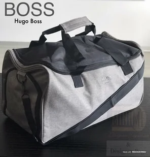 Hugo Boss Hugo Boss, Hugo Boss, Polyester, Bag, Gym, Grey, For Men For Men - Torby sportowe - miniaturka - grafika 1