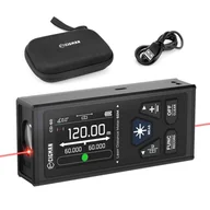 Multimetry - Dwustronny odległościomierz laserowy CIGMAN CD-60, pomiary dwustronne 393 stóp / 120 metrów - Czarny - miniaturka - grafika 1