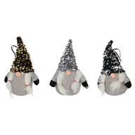 Ozdoby bożonarodzeniowe - Figura tekstylna zawieszka krasnal 9 x 20 cm mix - miniaturka - grafika 1