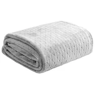 Koce - Euro Firany Koc Flanelowy Design Cindy4 Srebrny 200x220 1212083 - miniaturka - grafika 1